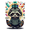 Waschbär Streamer 