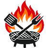 Flame Grill Summer Evening