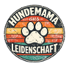 Hundemama Leidenschaft Retro-Paw
