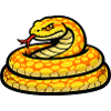 Sunny Snake Neon Pattern