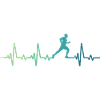 running heartbeat running gift running