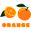 Orange Summer Vibes Fruit Design