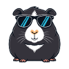 Kapybara Schwarze Kühle Sonnenbrillen