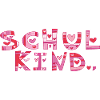 Schoolchild with hearts