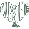 Albsteig heart with hiking boots