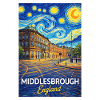 Middlesbrough England Cityscape Star Style