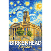 Birkenhead England Clock Tower Star Swirl
