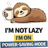 Sloth Power Saving Mode Tee