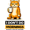 Morgen-Katzen-Kaffee-Einstellung