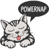 Powernap Cat - Sleeping Motif