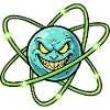 Grimmiger Mond mit Atomring