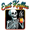 Erst Kaffee Skelett