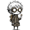 Kid Steampunk Glasses Cogs Manga