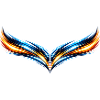 Sporty jersey design Symmetrical effect