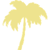 Palm Tree Silhouette Yellow