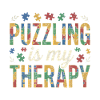 Puzzling is my Therapy - Retro Puzzle
