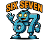 Six Seven 67 Italiensk Brainrot Robot Meme Humor