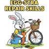 Easter Bunny Bike Repair Humor