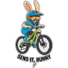 Send It Bunny Mountain Bike Rider