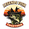 Legends Fishing Together Perch