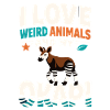 Okapi-liebhaber Okapi-tier Seltene Tierweltliebe