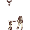 Okapi-liebhaber Okapi-tier Seltene Tierweltliebe