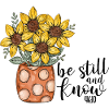 Christian Sunflower Faith Prays Jesus
