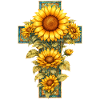 Christian Sunflower Faith Prays Jesus