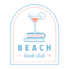 Beach book club summer reader pink blue aesthetic