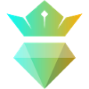 Gradient crown over diamond