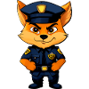 Foxes Policewoman / Police Fox