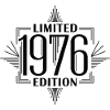 Edizione limitata 1976 Vintage Birthday Retro