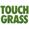 Touch Grass Meme Internet Slogan
