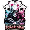 Poker Skull Neon Look