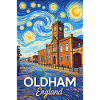 Oldham England Starry Cityscape