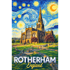 Rotherham England Minster Starry Night
