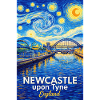 Newcastle Tyne Starry Sky Artwork