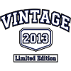 Vintage 2013 College Style Limited Edition