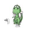 Lustiger T-Rex-Dinosaurier: Na ja, Mist.
