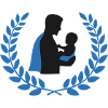 Proud Father Baby Wreath Logo