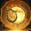 Luna d'Oro e Arpa Ornamentale