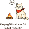 InTent Cat Camping Pun Design