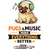 Pug Beats: Music Makes Everything Better