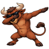 Dabbing Bull