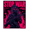 Neon Stop-War Protest