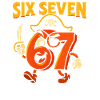Six Seven 67 Pirate Italian Brainrot Humor Funny