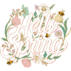 Hello Spring – Spring Flowers & Bees T-Shirt