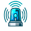 Blue Light Siren Alarm Rescue