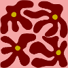Red Flowers Organic Design -V3