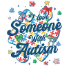 Checkered I Love Someone With Autism